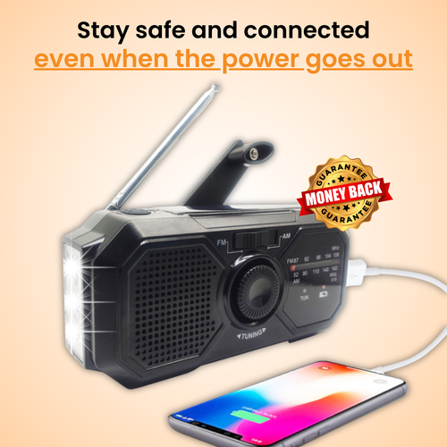 Solar Hand Crank Emergency Radio